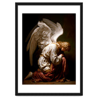 Kneeling Down Angel Renaissance inspired Religious Art