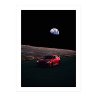 Driving Civic In The Moon (Print Only)
