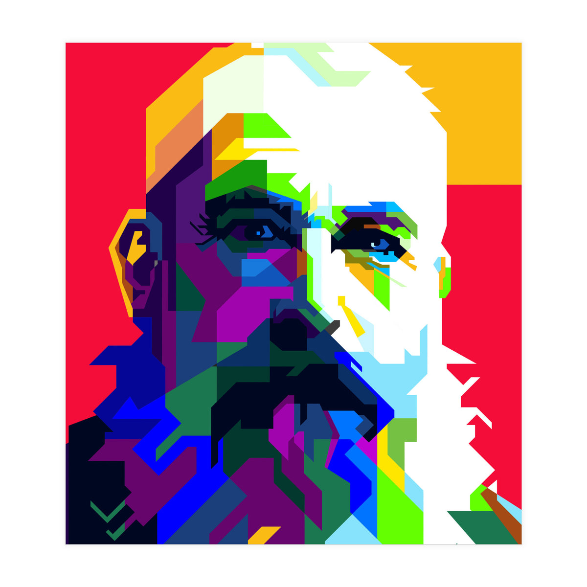Claude Monet Artist Painting WPAP Trending Now (Print Only)