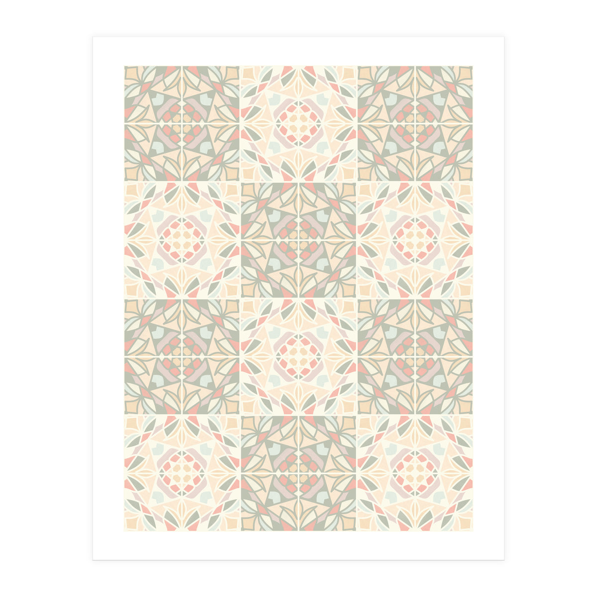 Kaleido Glass Pastels Tiles (Print Only)