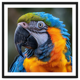 Close Up Portrait Of A Blue And Gold Macaw Parrot thumbnail