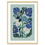 Klimt Flowers Light Blue thumbnail