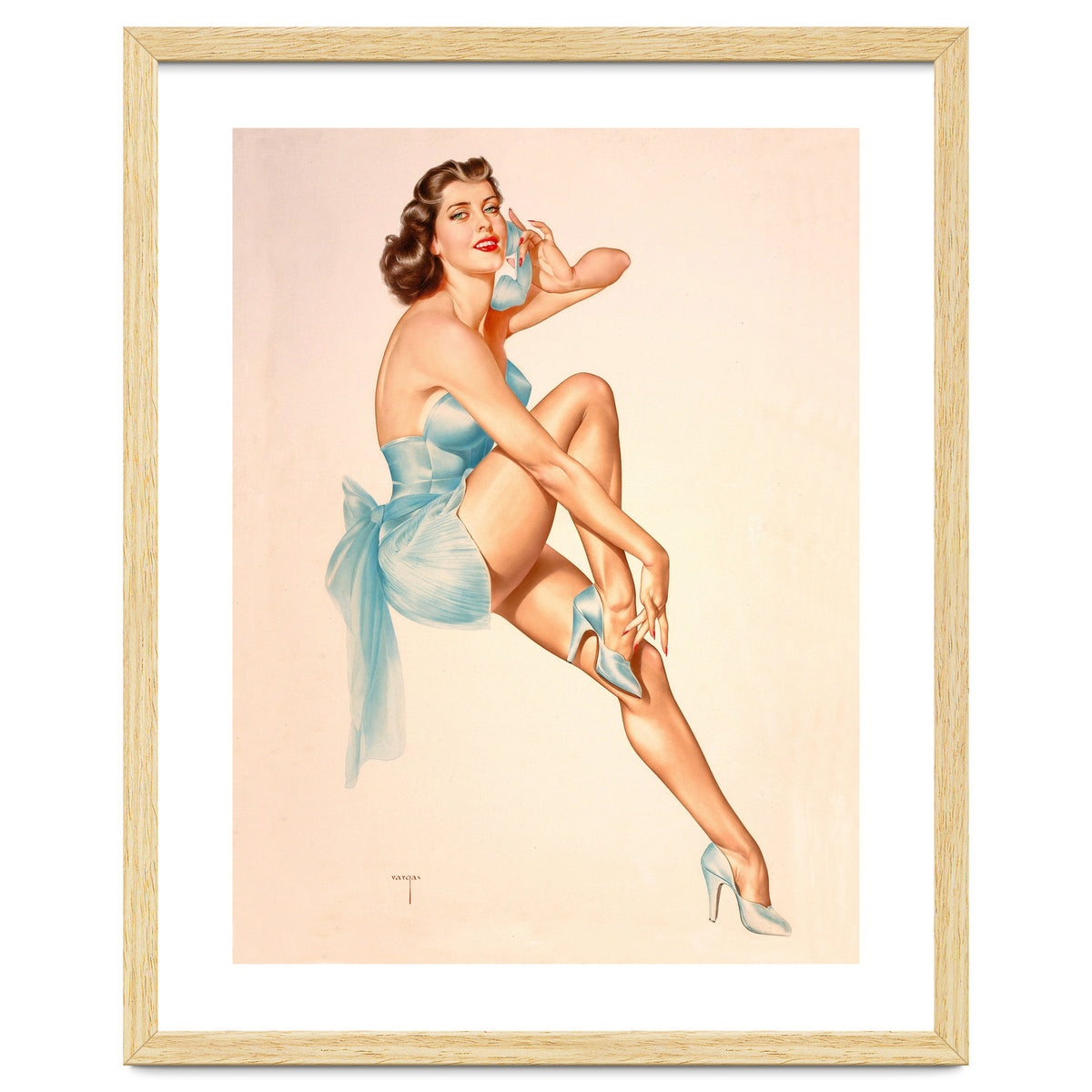 Beautiful Pinup Woman Posing In Ballerina Costume