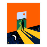 The Path Ahead, Abstract Concept Positivity Growth Mindset People, Eclectic Inspire Bohemian Contemporary Modern Pop Art (Print Only) thumbnail