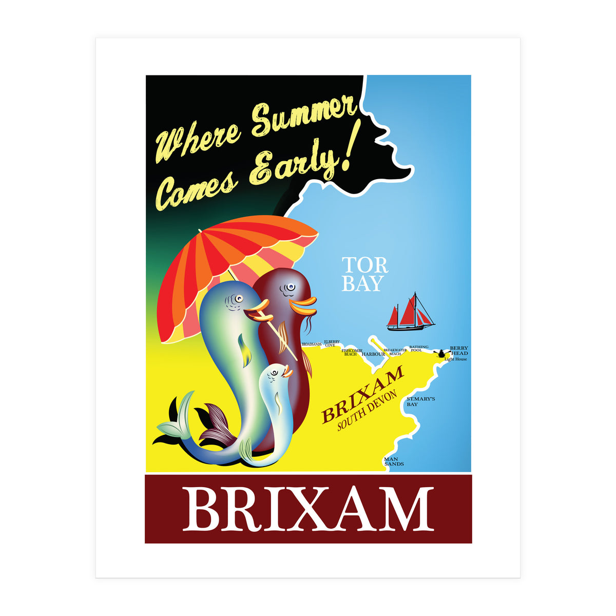 Brixam, South Devon (Print Only)