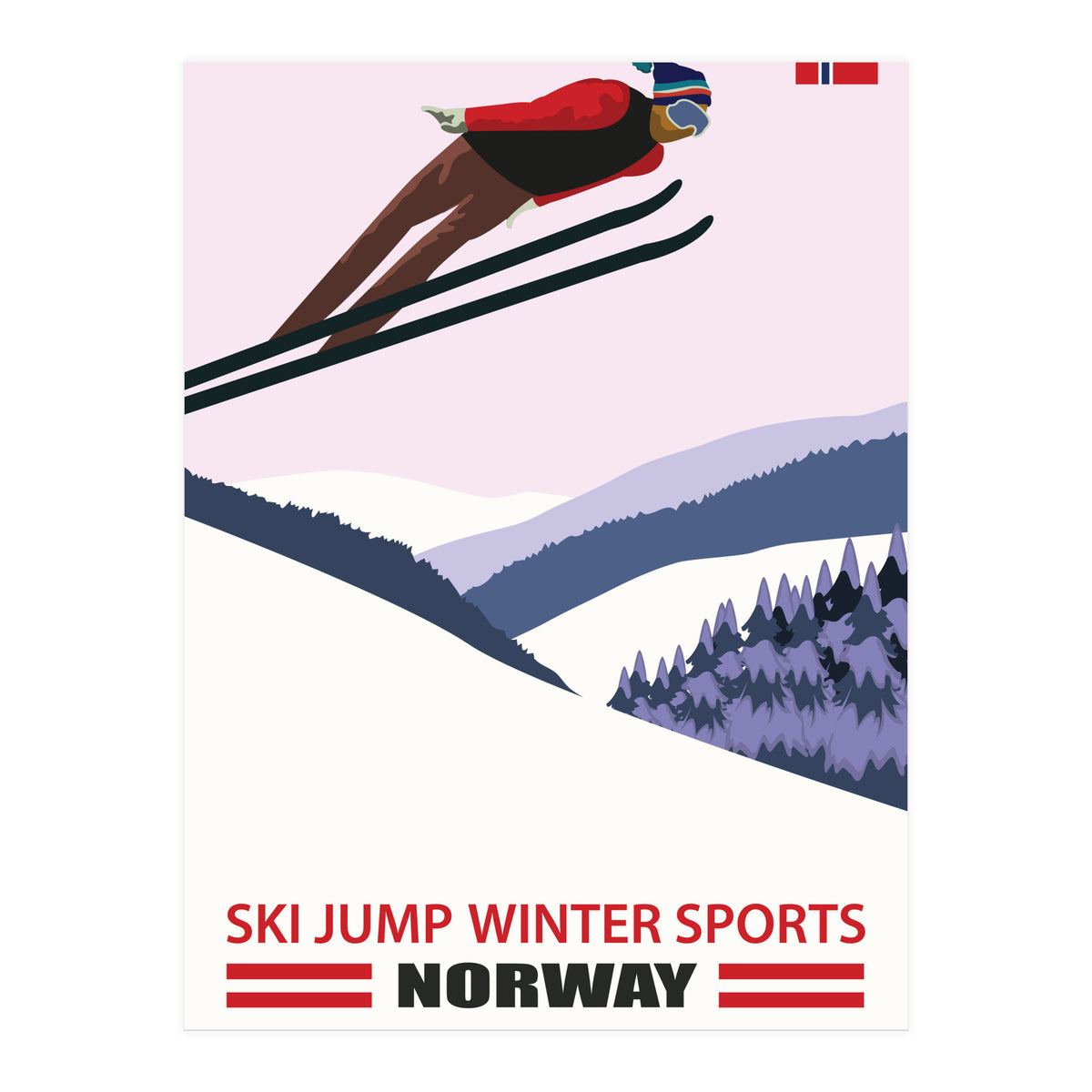 Ski Jump In Norway (Print Only)