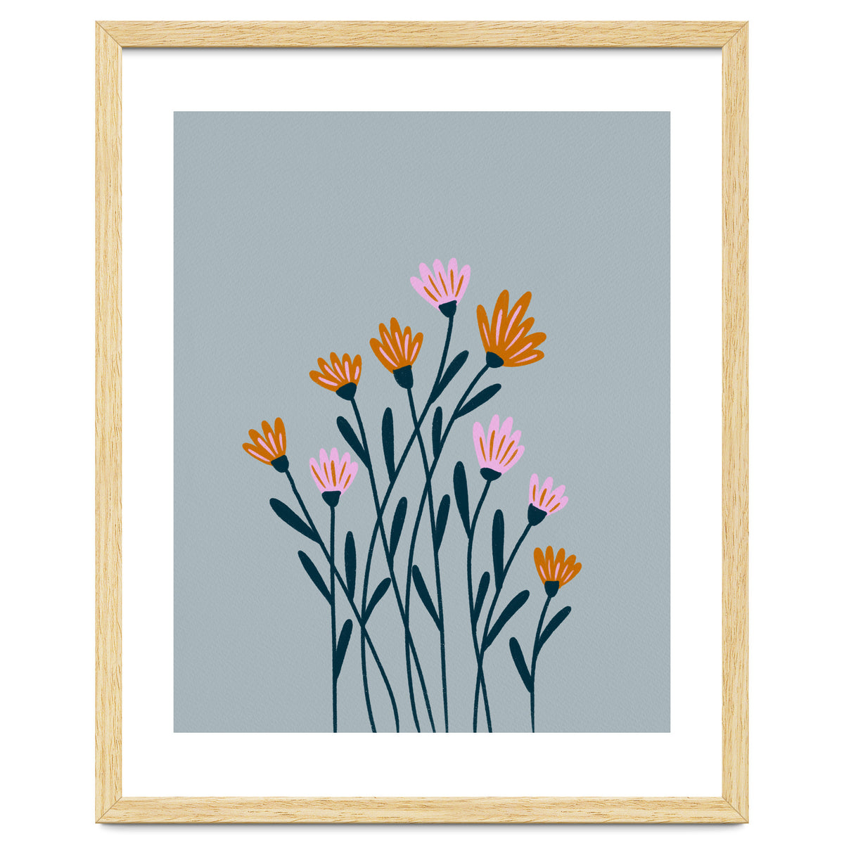 Orange and Pink Flowers