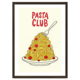 Pasta Club Illustration, Spaghetti and Tomatoes Art Print for Kitchen Wall Decor thumbnail