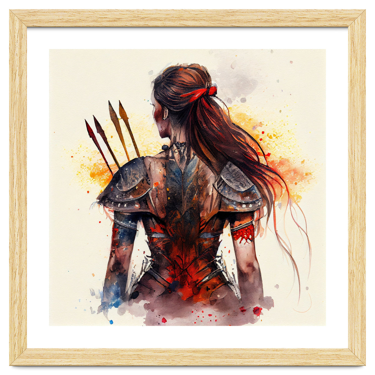 Powerful Warrior Back Woman #3