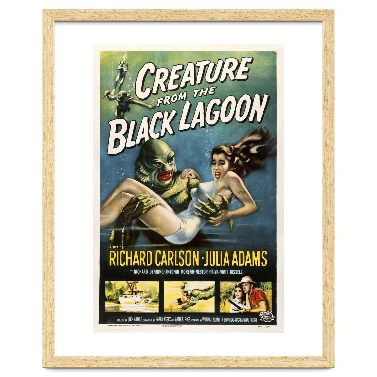 CREATURE FROM THE BLACK LAGOON (1954), directed by JACK ARNOLD.