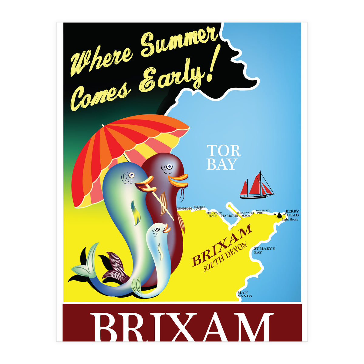 Brixam, South Devon (Print Only)