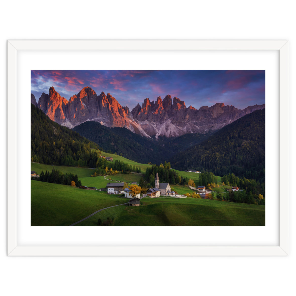 Santa Maddalena at sunset