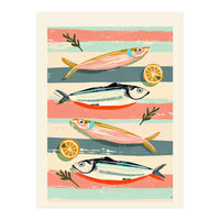 Sardines On Stripes (Print Only)