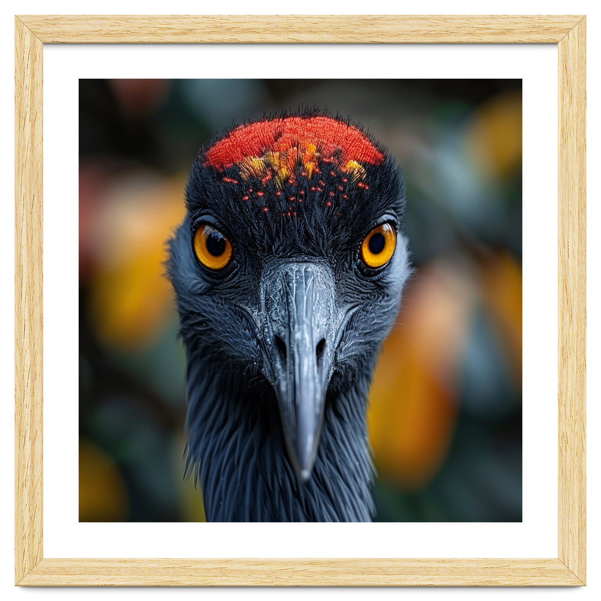 Close Up Of A Strikingly Beautiful Bird Face