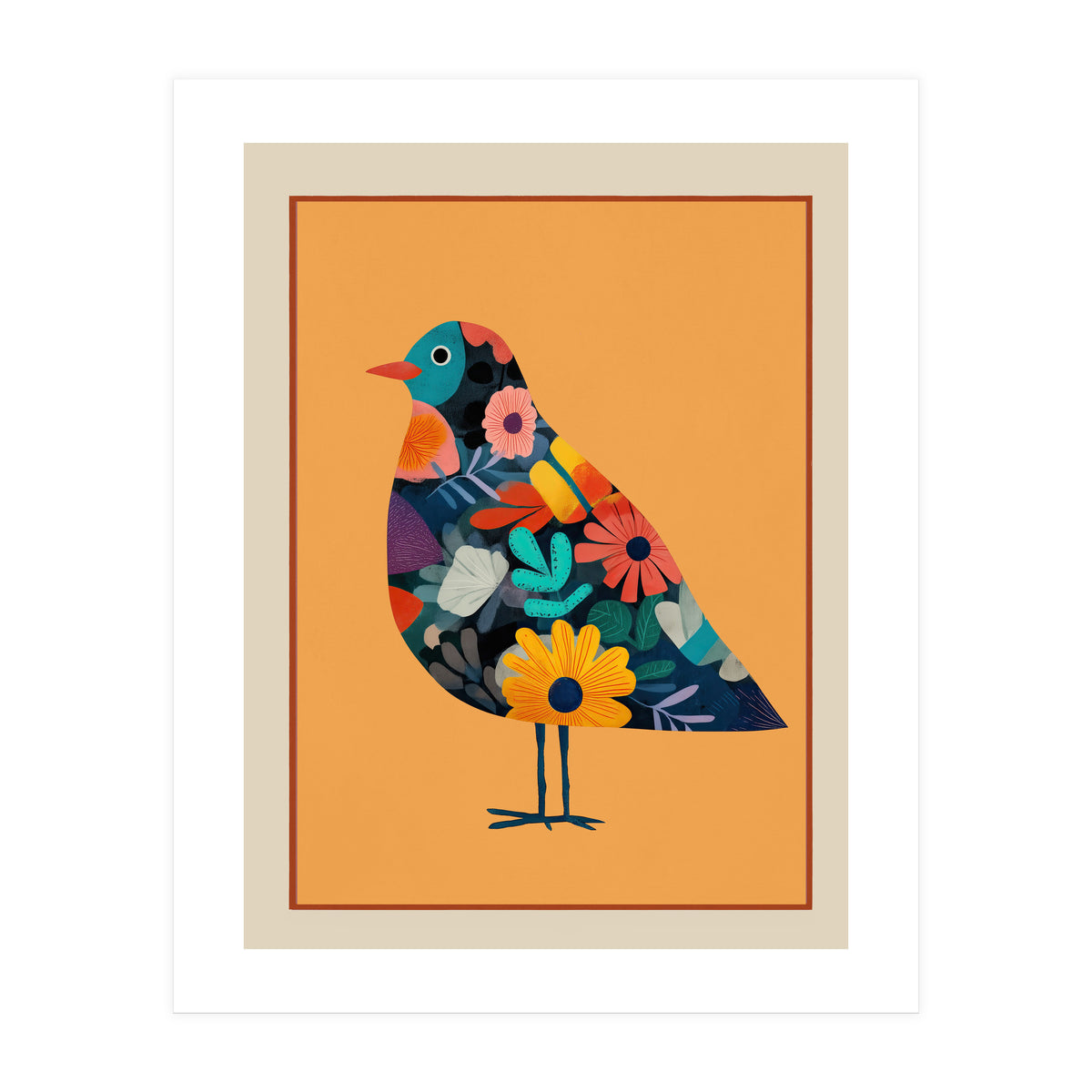 Floral Bird I (Print Only)