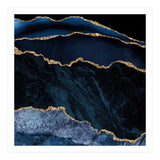 Navy & Gold Agate Texture 02 (Print Only) thumbnail