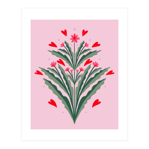 Hearts And Flowers Sum (Print Only)