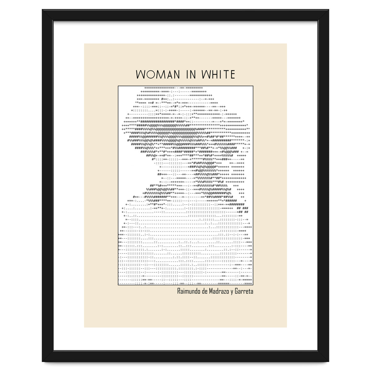 Woman In White – Raimundo De Madrazo Y Garreta (ascii Art)