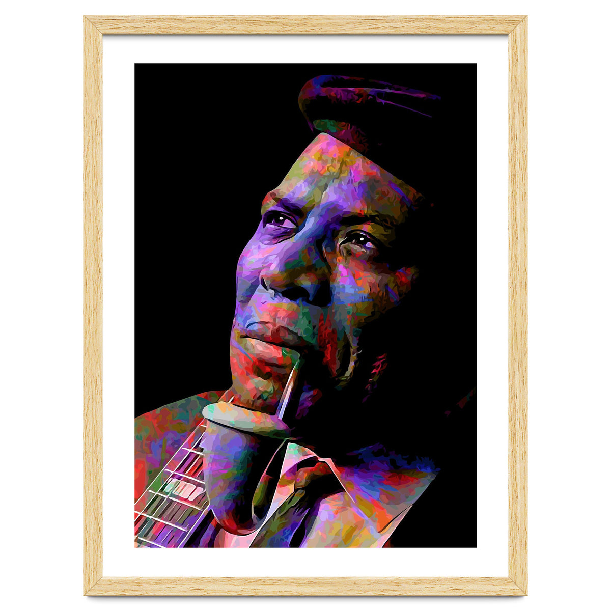 Howlin Wolf American Blues Musician Legend Colorful