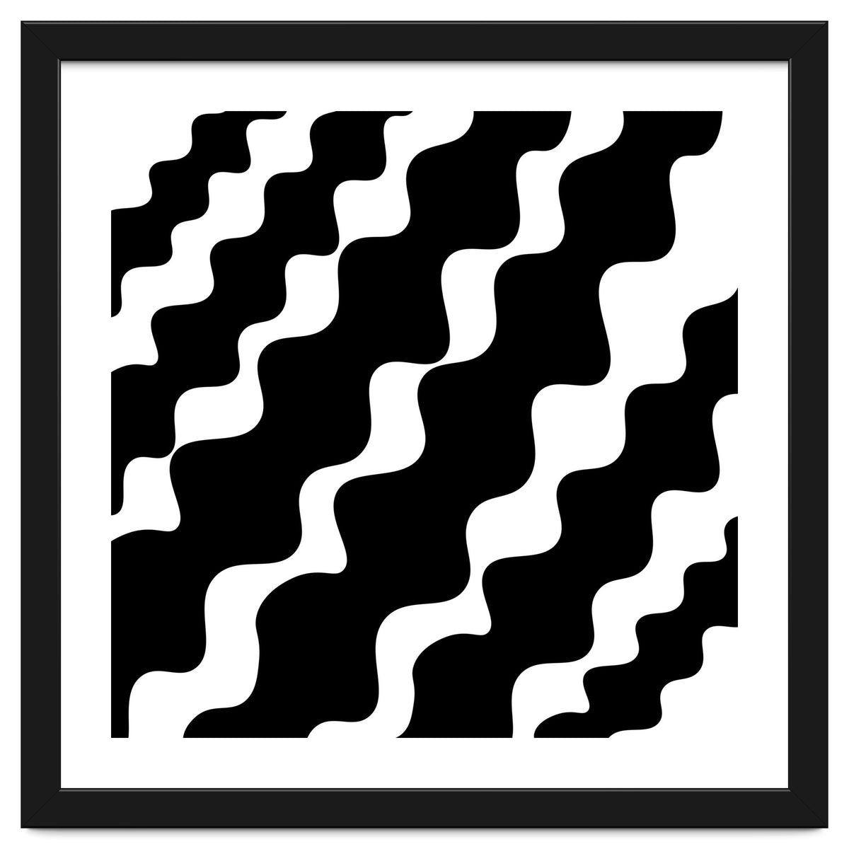 Black Wavy Pattern