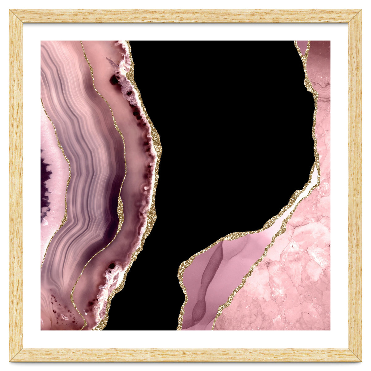 Blush & Gold Agate Texture 01