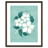 White Flowers On Mint thumbnail