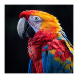 Scarlet Macaw Parrot Vibrant Plumage Close Up (Print Only) thumbnail