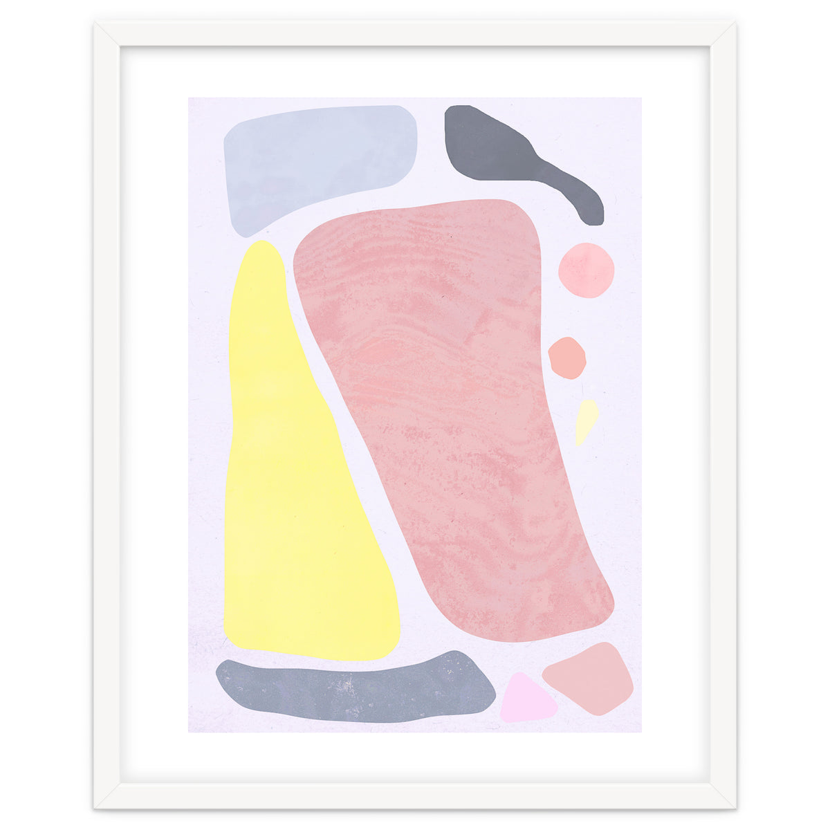 Organic Rustic Abstract Shapes Pastel II