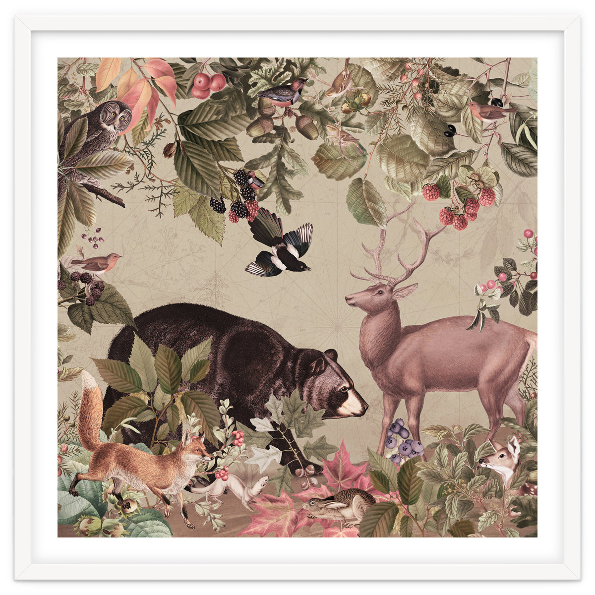 Nostalgic Autumn guardians of the forest