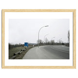 Street light on the curving road thumbnail