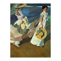 Joaquín Sorolla / 'Walk on the Beach', 1909, Oil on canvas, 205 x 200 cm. (Print Only)