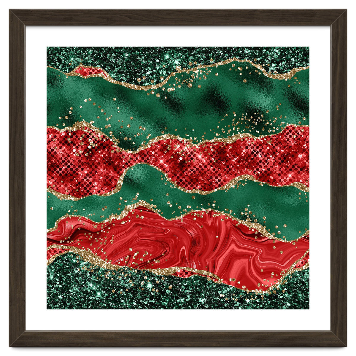 Christmas Glitter Agate Texture 06