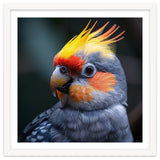 Cockatiel Parrot With Yellow Crest And Orange Cheeks thumbnail