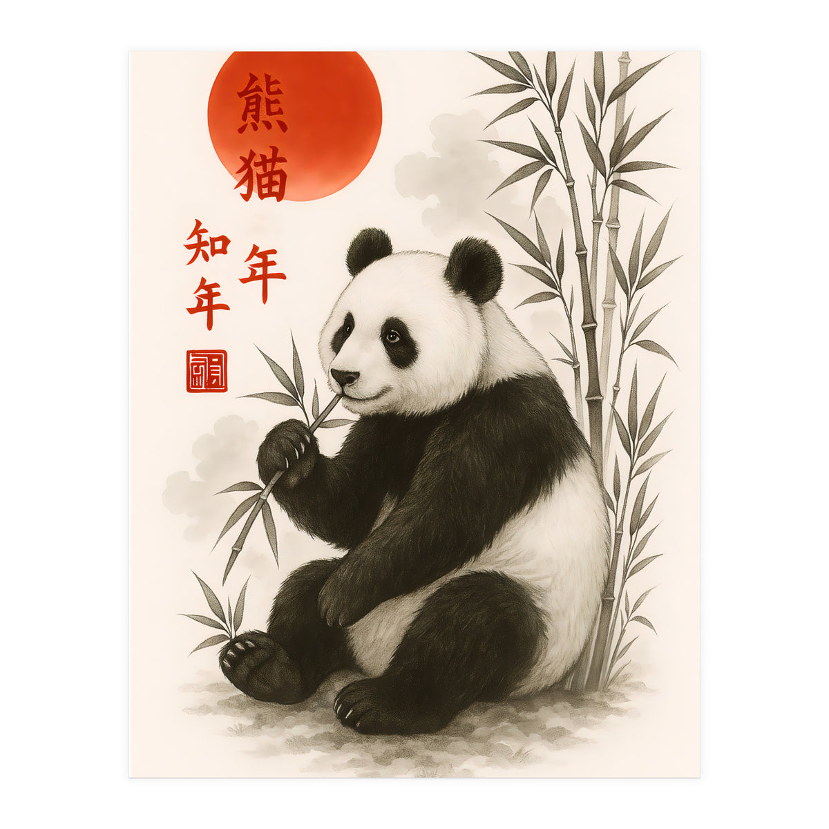 Panda Japnese (Print Only)