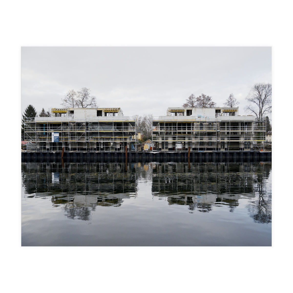 Under construction residential along the lake (Print Only)