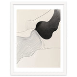 Abstract Black And White Organic Flowing Lines Art thumbnail