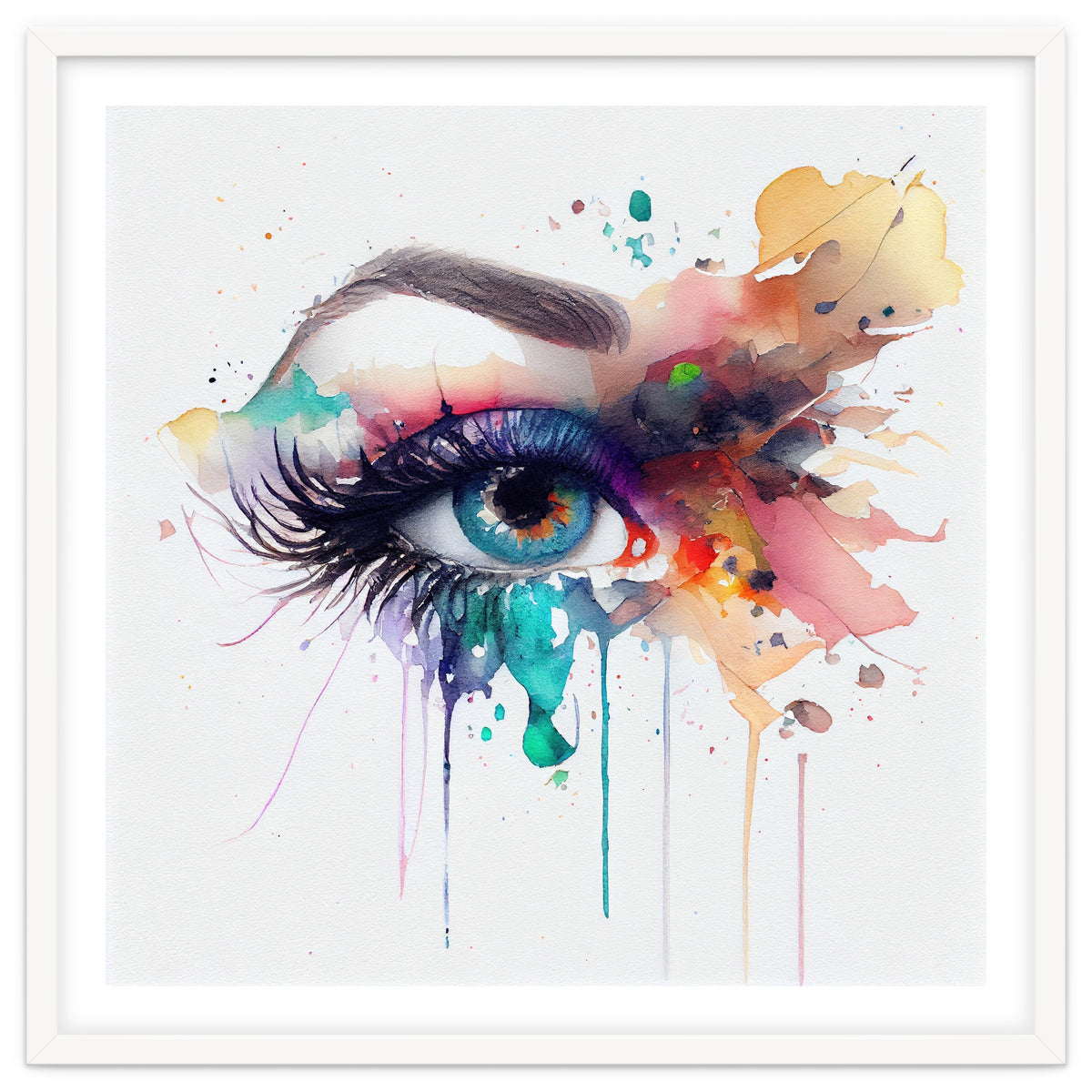 Watercolor Woman Eye #2