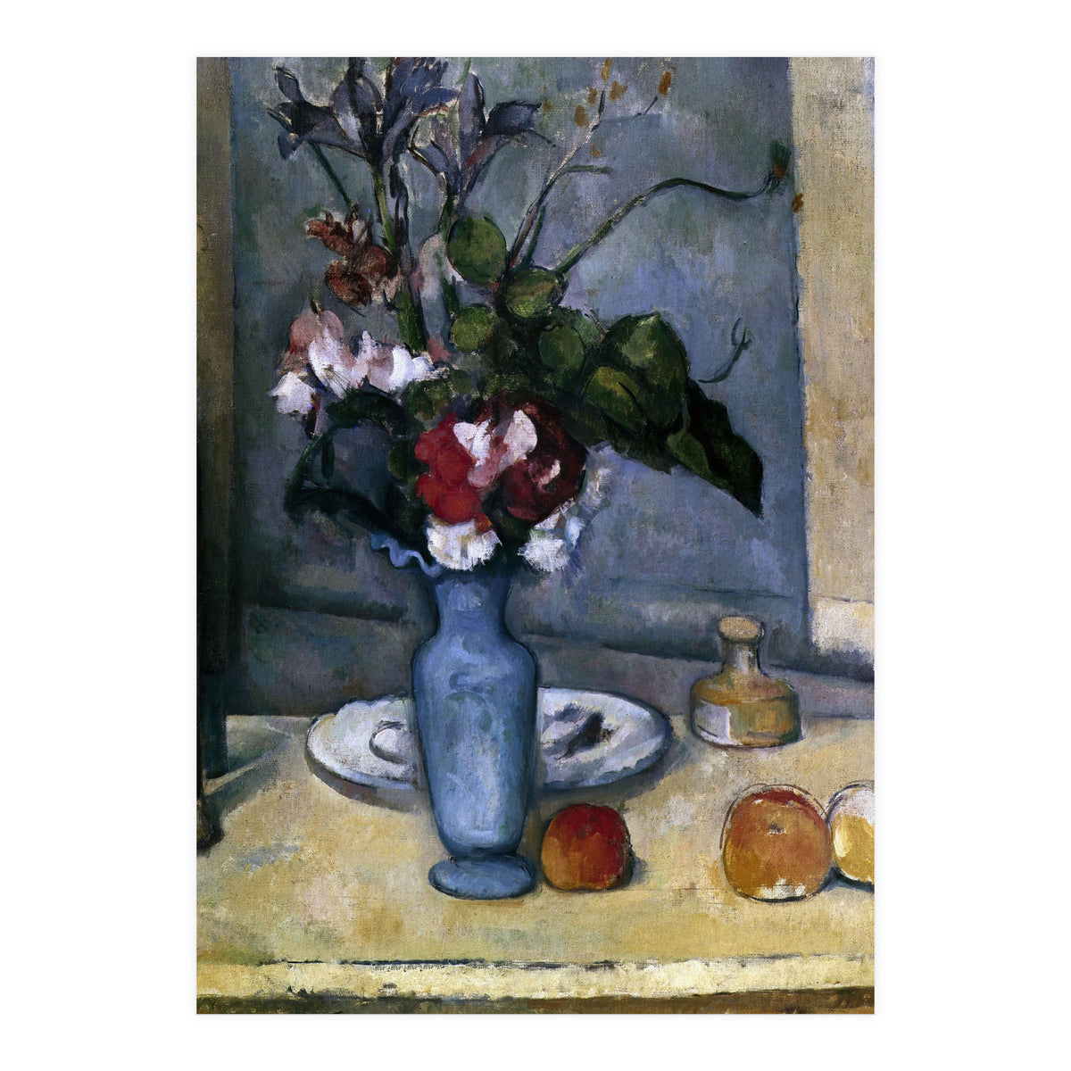 The Blue Vase - 1885/87 - 62x51 cm - oil on canvas - French Post-Impressionism. (Print Only)