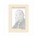 Portrait Of An Old Man With Beard – Ascii Art (vincent Van Gogh) (Print Only) thumbnail