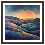 Abstract Ethereal Rolling Hills at Sunset thumbnail