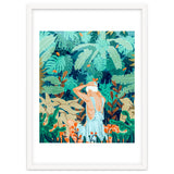 Backyard | Jungle Tropical Nature Painting | Botanical Plant Lady Banana Tree Garden Watercolor thumbnail