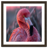 Pink Flamingo Bird Close Up Portrait thumbnail