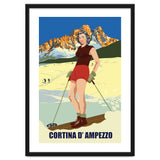 Ski Girl at Cortina D'Ampezzo, Italy thumbnail
