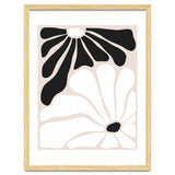 Floral Yin Yang, Scandinavian Nature Flowers Botanical Concept, Plants Blossom Positivity Neutral Minimalism thumbnail