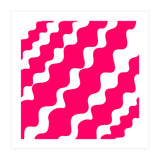 Slanting Pink Wavy Pattern (Print Only) thumbnail