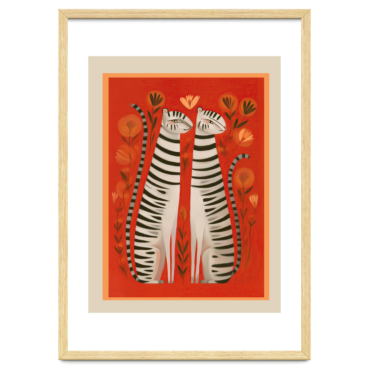 Striped Cat Pair