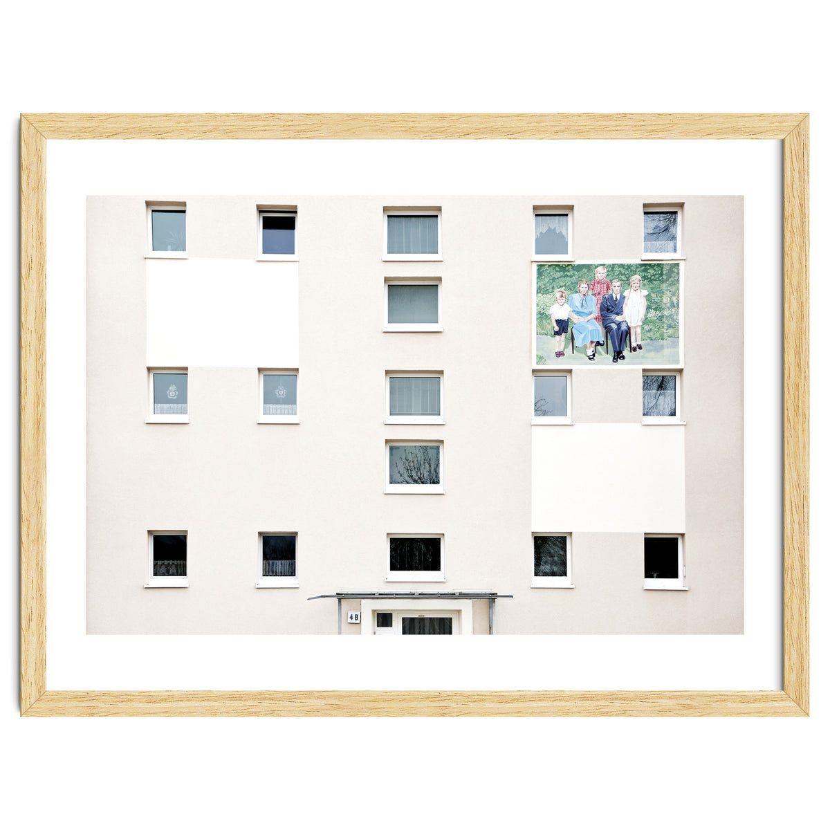 Family Painting on the wall of the residential