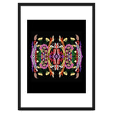 The Butterfly Effect Series 01, Paint Blot Mirror Colorful, Symmetrical Graphic, Eclectic Mandala thumbnail