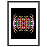 The Butterfly Effect Series 01, Paint Blot Mirror Colorful, Symmetrical Graphic, Eclectic Mandala