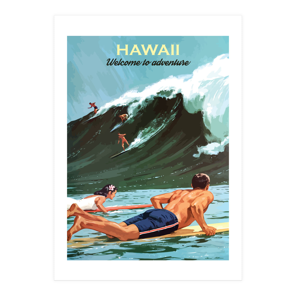 Hawaii Surf (Print Only)